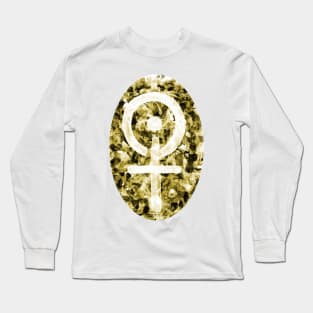 Eternity Key-Cross Sepia Gold Symbol - Ankh. Long Sleeve T-Shirt